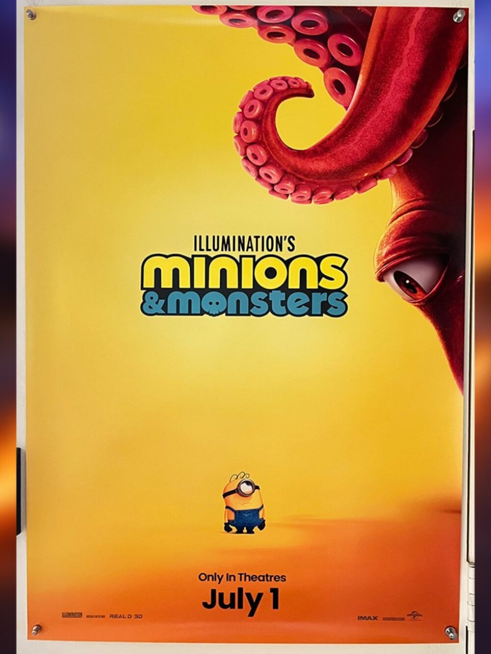 MINIONS & MONSTERS (2026) - ORIGINAL DOUBLE SIDED ADVANCE MOVIE POSTER
